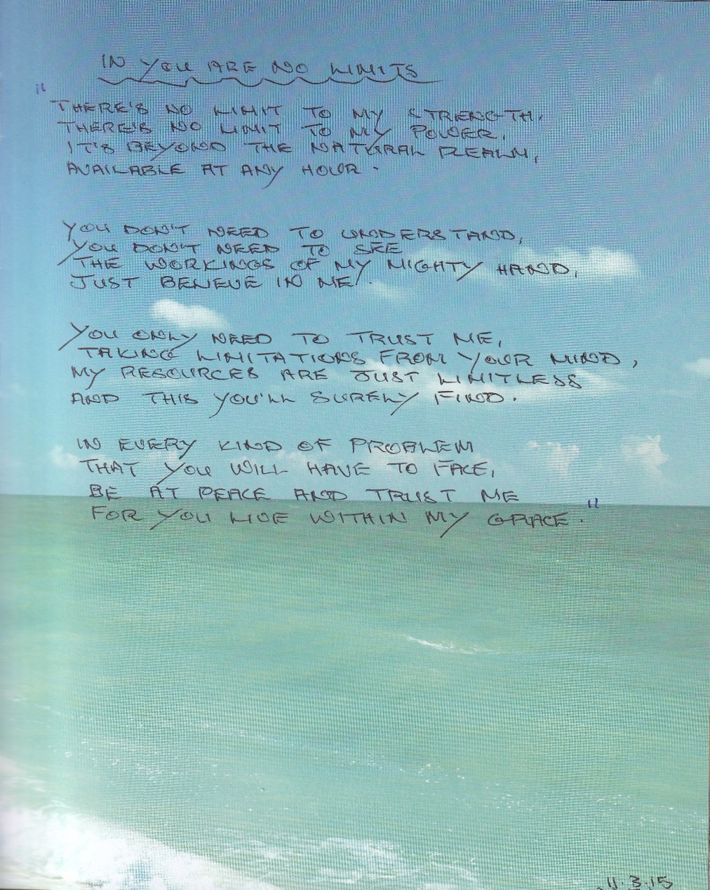 poem, spiritual, religious, christian, no limits